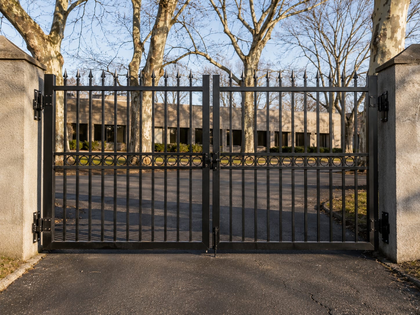heavy duty ornamental iron gate metalwork rockland county new york com by Portillo Fences and Gates