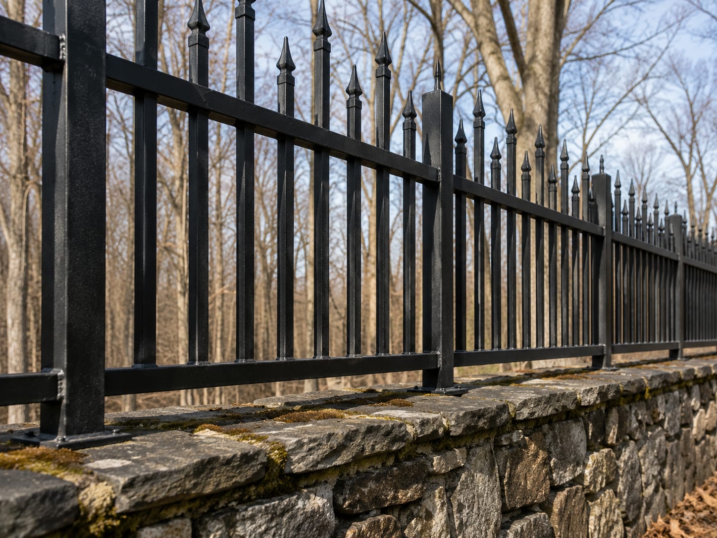 skilled custom steel picket fence metalwork ulster county new york pow by Portillo Fences and Gates