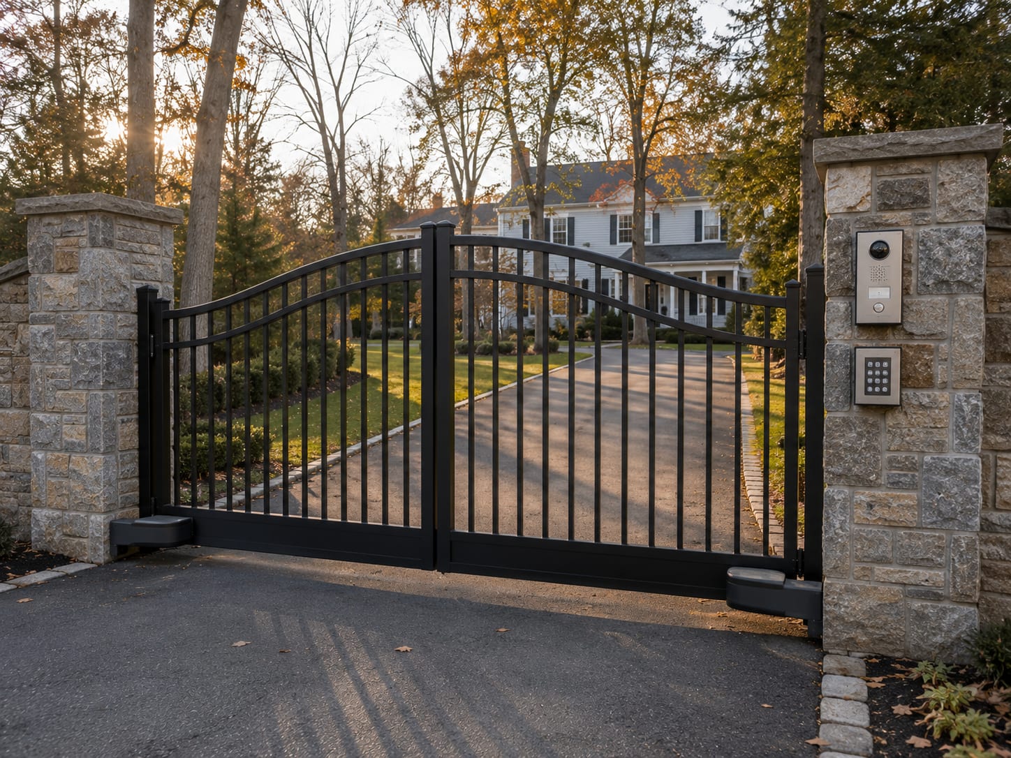 advanced smart entry gate system westchester new york residential driv by Portillo Fences and Gates